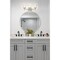 Z-Lite Analia Vanity, 3-Light, 26.25 In.W x 7.5 In.L x 9.25 In.H, Brushed Nickel/Clear Ribbed 1101-3V-BN - alternate 2